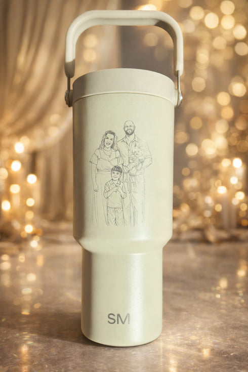 Personalized Insulated Tumbler with Custom Engraving – Stainless Steel Travel Cup