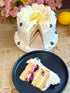 Lemon Blueberry Layer Cake with Italian Meringue Frosting