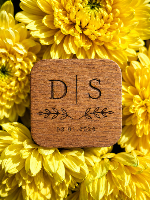 Personalized Wooden Ring Holder | Custom Engraved Keepsake Box | Wedding Ceremony Gift