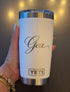 Custom Engraved YETI Rambler 20oz Tumbler | Personalized Name Logo Travel Mug