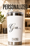 Custom Engraved YETI Rambler 20oz Tumbler | Personalized Name Logo Travel Mug
