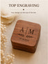 Personalized Wooden Ring Holder | Custom Engraved Keepsake Box | Wedding Ceremony Gift